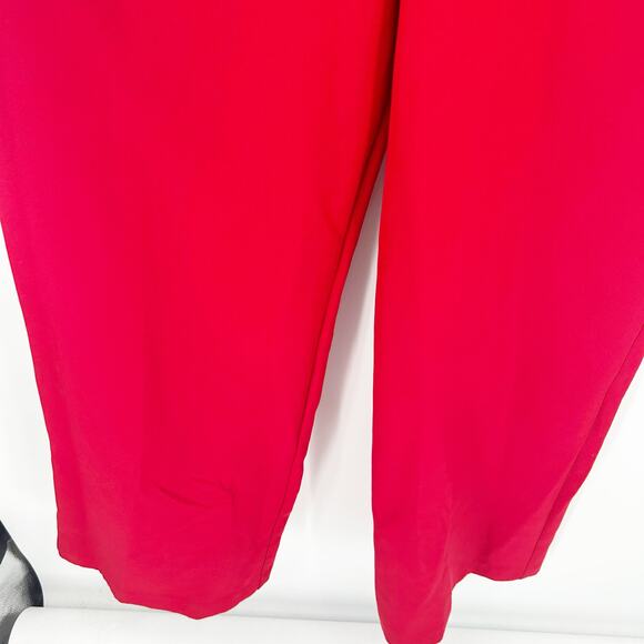 Express Womens Going Out Ponte Knit V-Neck Sleeveless Wide‎ Leg Jumpsuit Size 14 - Picture 3 of 8